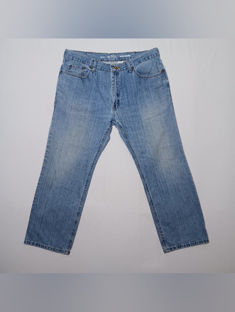 Urban Pipeline Mens Regular Fit Jeans 38X30 Light Wash Denim
